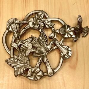 Vintage 1986 Metzke Pewter Trivet